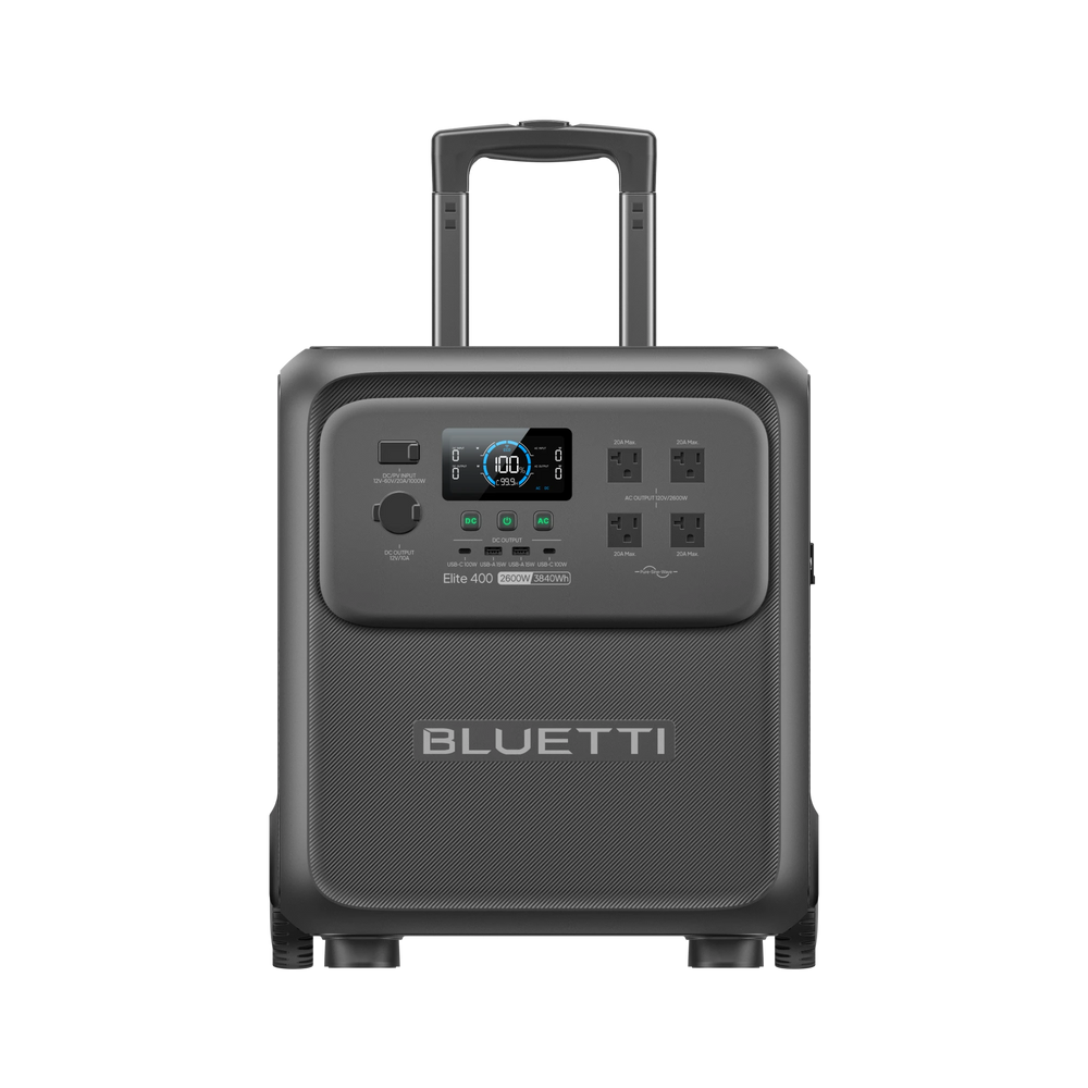BLUETTI Elite 400 portable power station for overlanding camping truck camper van RV off-grid power