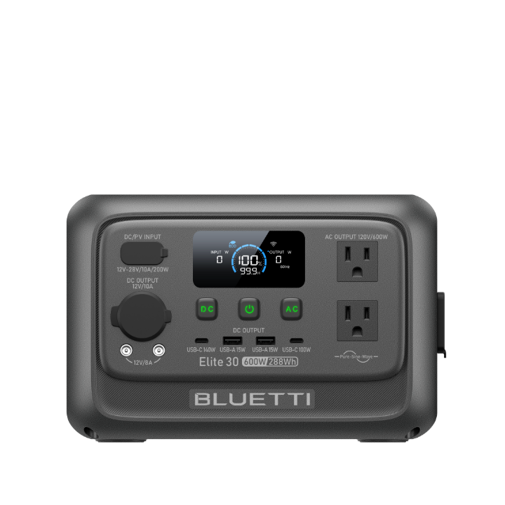 BLUETTI Elite 30 V2 portable power station for overlanding camping truck camper van RV off-grid power