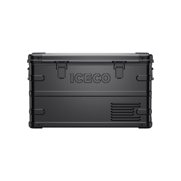 ICECO APL35 dual zone aluminum 12V portable fridge freezer black for overlanding camping RV and truck builds