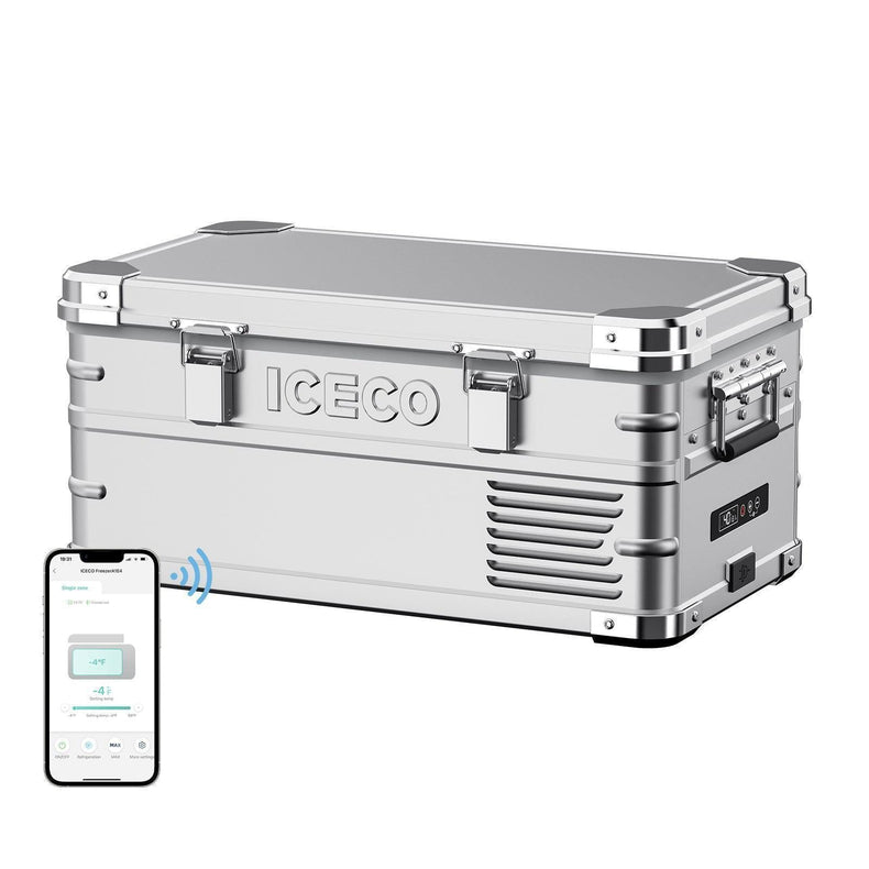 ICECO APL20 20L silver single zone 12V portable fridge freezer for overlanding camping truck RV