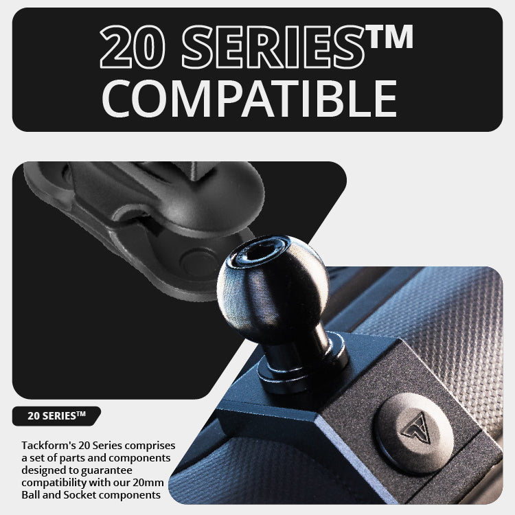 2021-2026 Ford Bronco LINK™ 20LITE Phone Mount With Top Dash Clip | 2" Arm | 6th Generation | (NOT FOR LEATHERETTE STITCHED DASH)