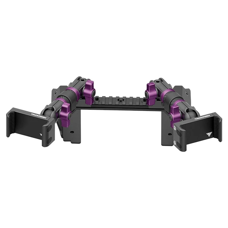 2022 Ford Super Duty (Compatible With 12” Screen ONLY) Tackform Assault Track Picatinny Dash Bracket With Dual 20LITE Phone Mounts