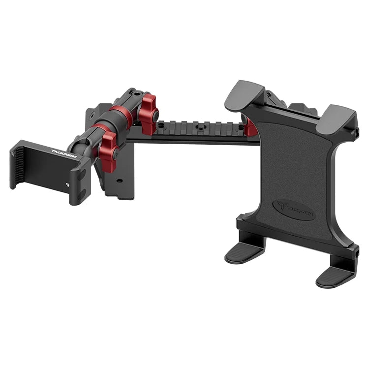 2022 Ford Super Duty (Compatible With 12” Screen ONLY) Tackform Assault Track Picatinny Dash Bracket With 20LITE Phone & Tablet Mounts