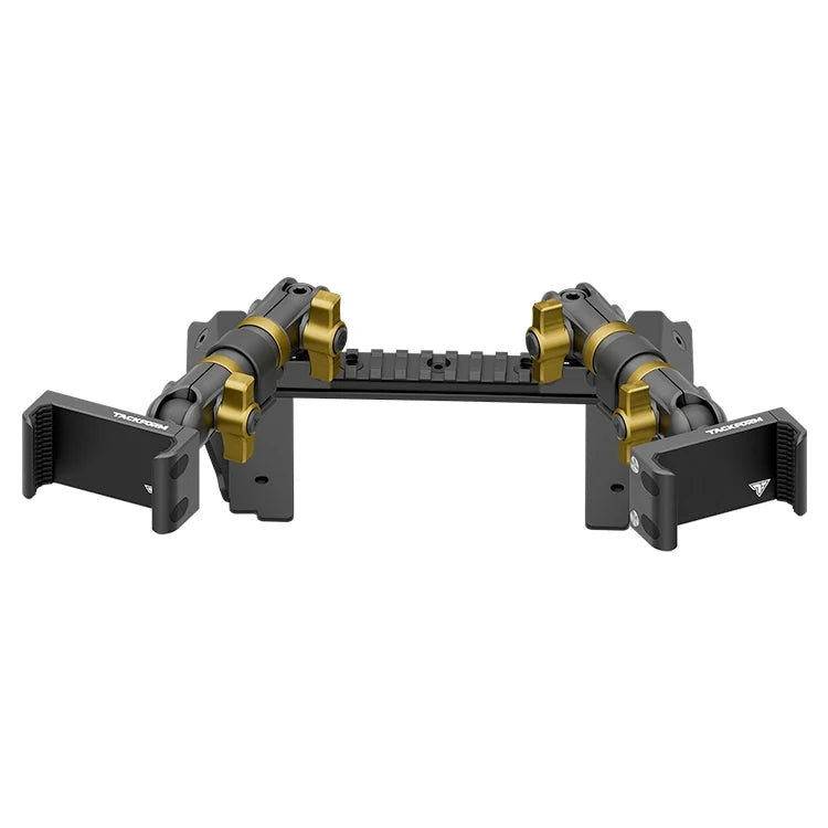 2022 Ford Super Duty (Compatible With 12” Screen ONLY) Tackform Assault Track Picatinny Dash Bracket With Dual 20LITE Phone Mounts