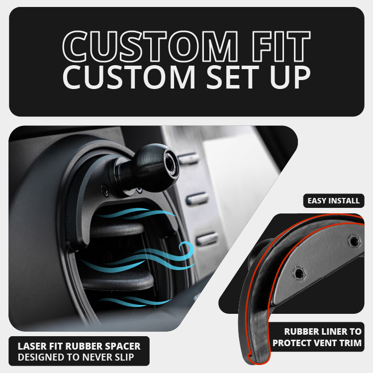 2016-2023 Toyota Tacoma & 2014-2021 Tundra LINK™ Vent Mount Bracket With Magnetic Phone Holder | Choose Your Arm Length
