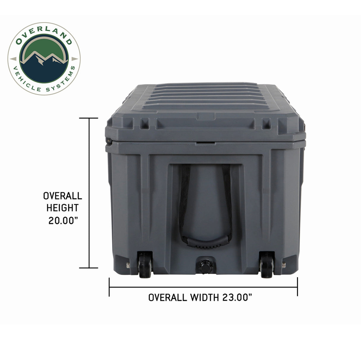 D.B.S. - Dark Grey 169 QT Dry Box With Wheels, Drain, And Bottle Opener