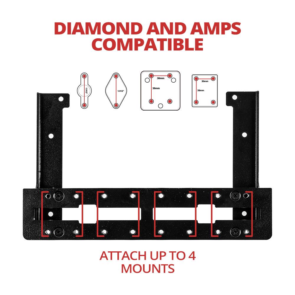 Fast Track Plus™ Dashboard Device AMPS Bracket | Ford F-150 - 12th Gen (2009 to 2014) (P/N FT05)