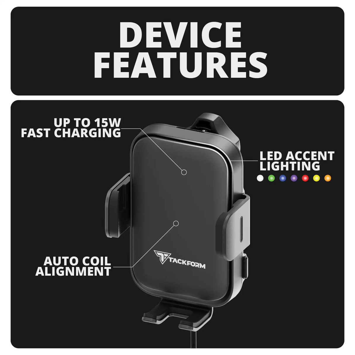 2024+ Jeep Wrangler JL & Gladiator JT (Not Compatible With 4xe) Tackform Slim Track Dash Bracket With MagSafe Charging Phone Mount | Passenger Side