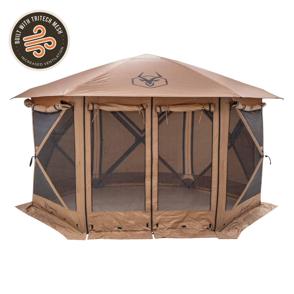 Gazelle G6 Cool Top 6-Sided Portable Gazebo - portable pop up camping gazebo for overlanding and backyard shade