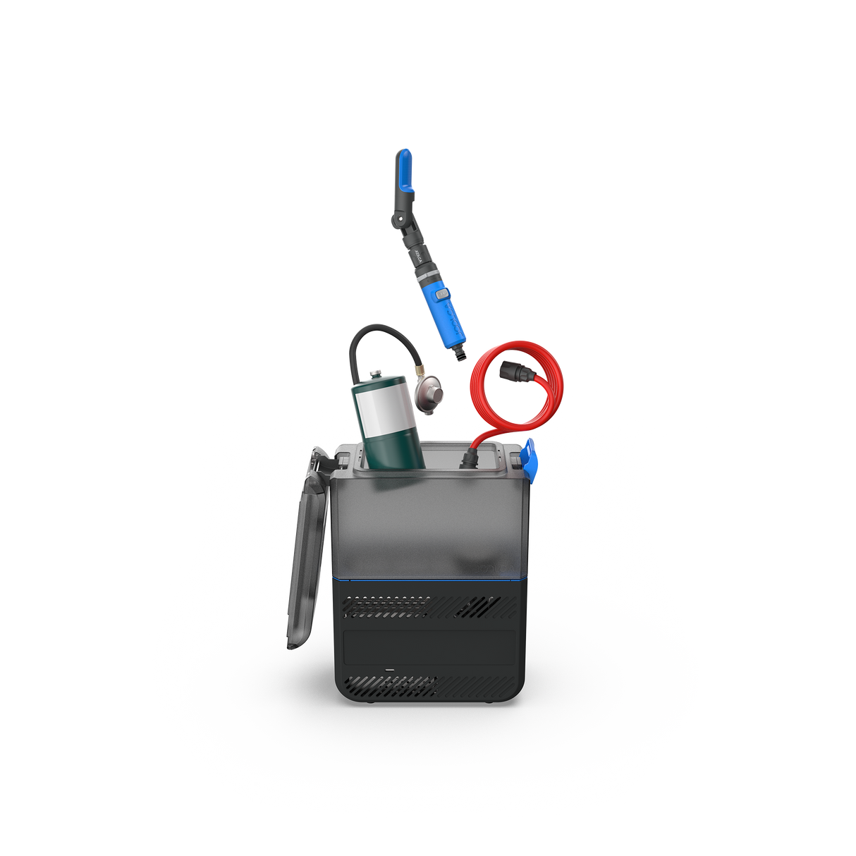 Joolca HOTTAP Go all-in-one camp shower kit packed with propane and hose
