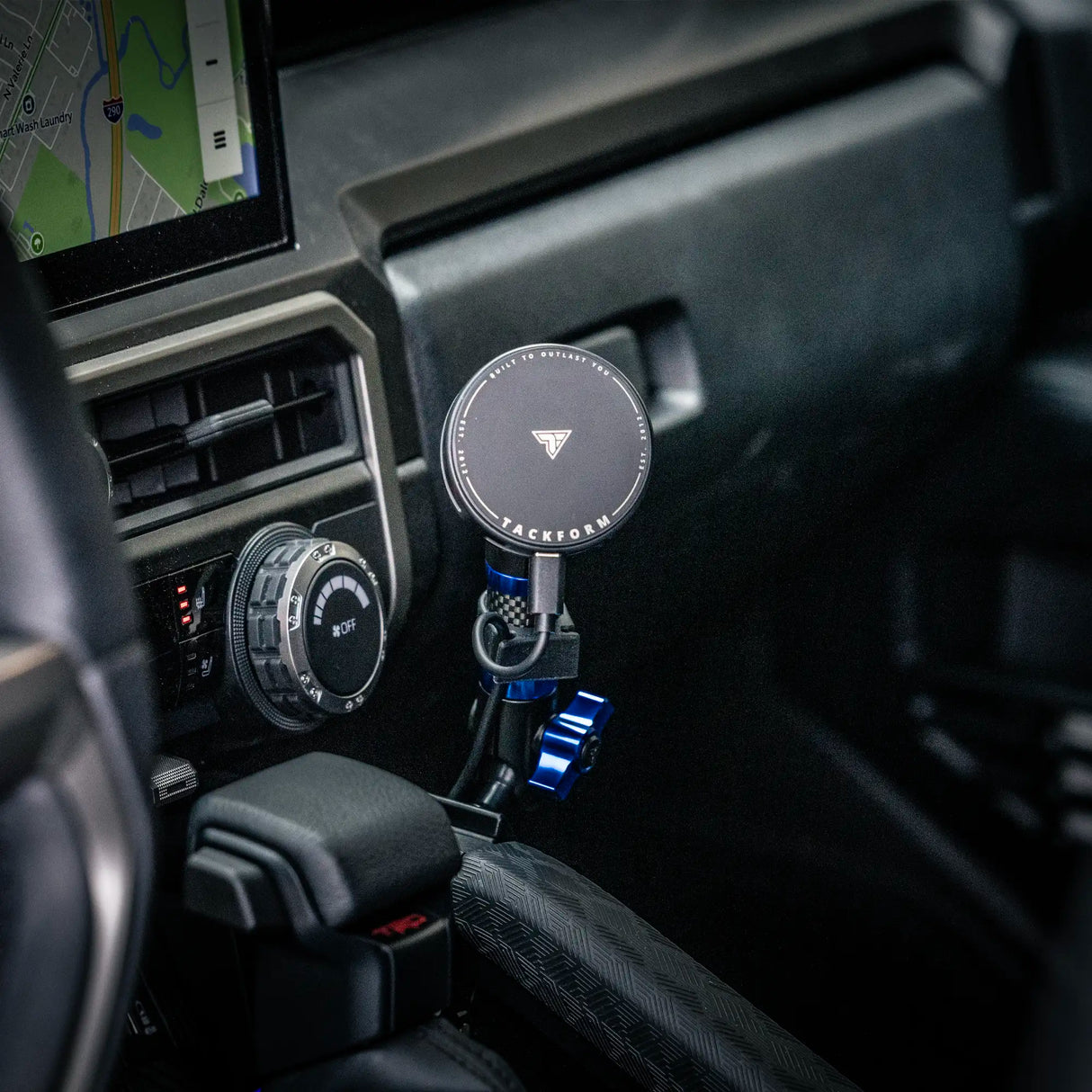 2024+ Toyota Tacoma & 2025+ Toyota 4Runner Passenger Side Grab Handle Mount with Midland MXT275/575 Magnetic CB Radio Mic Holder