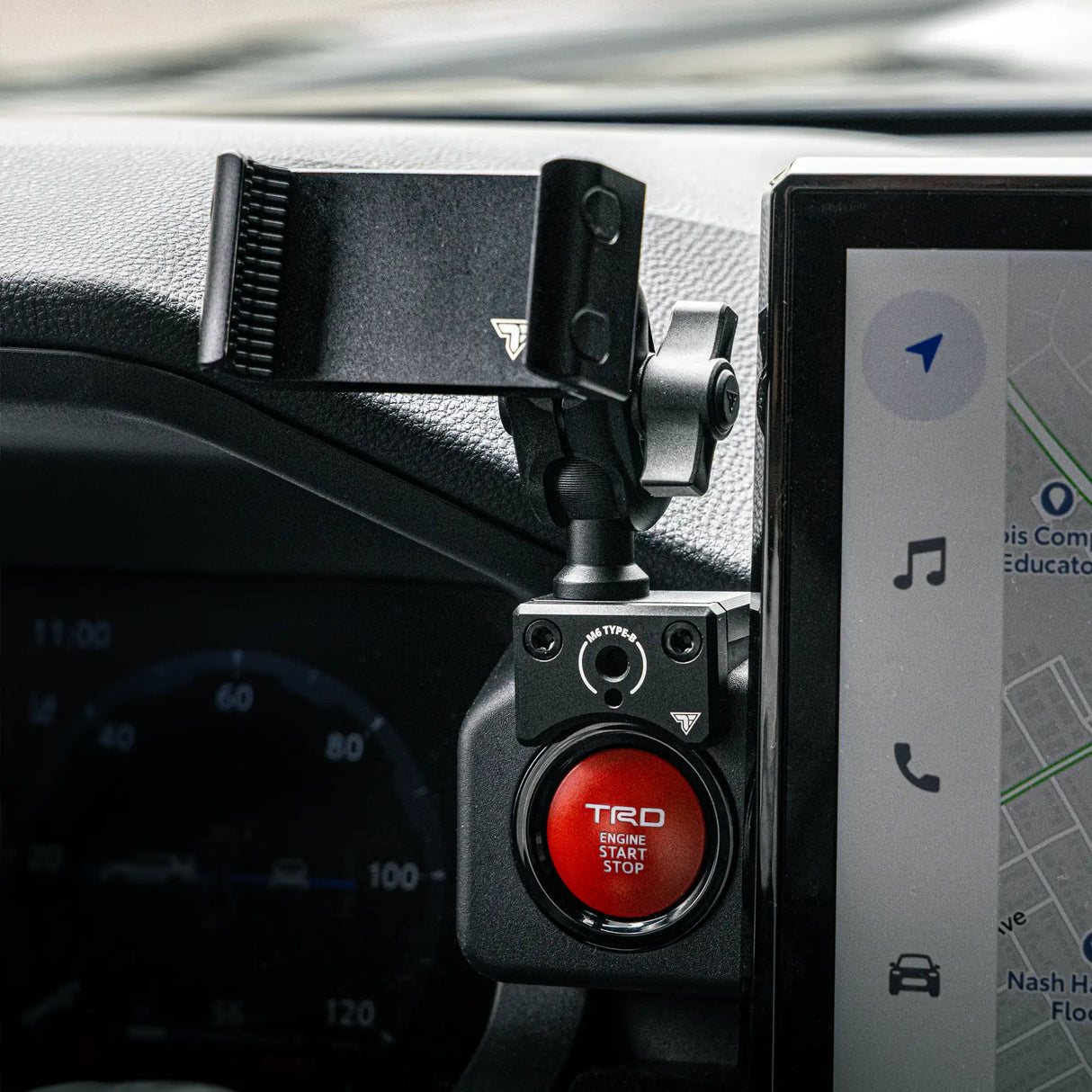 2024+ Toyota Tacoma (8" & 14" Screen) & 2025+ Toyota 4Runner LINK™ Dash Clip with 20LITE Universal Phone Holder