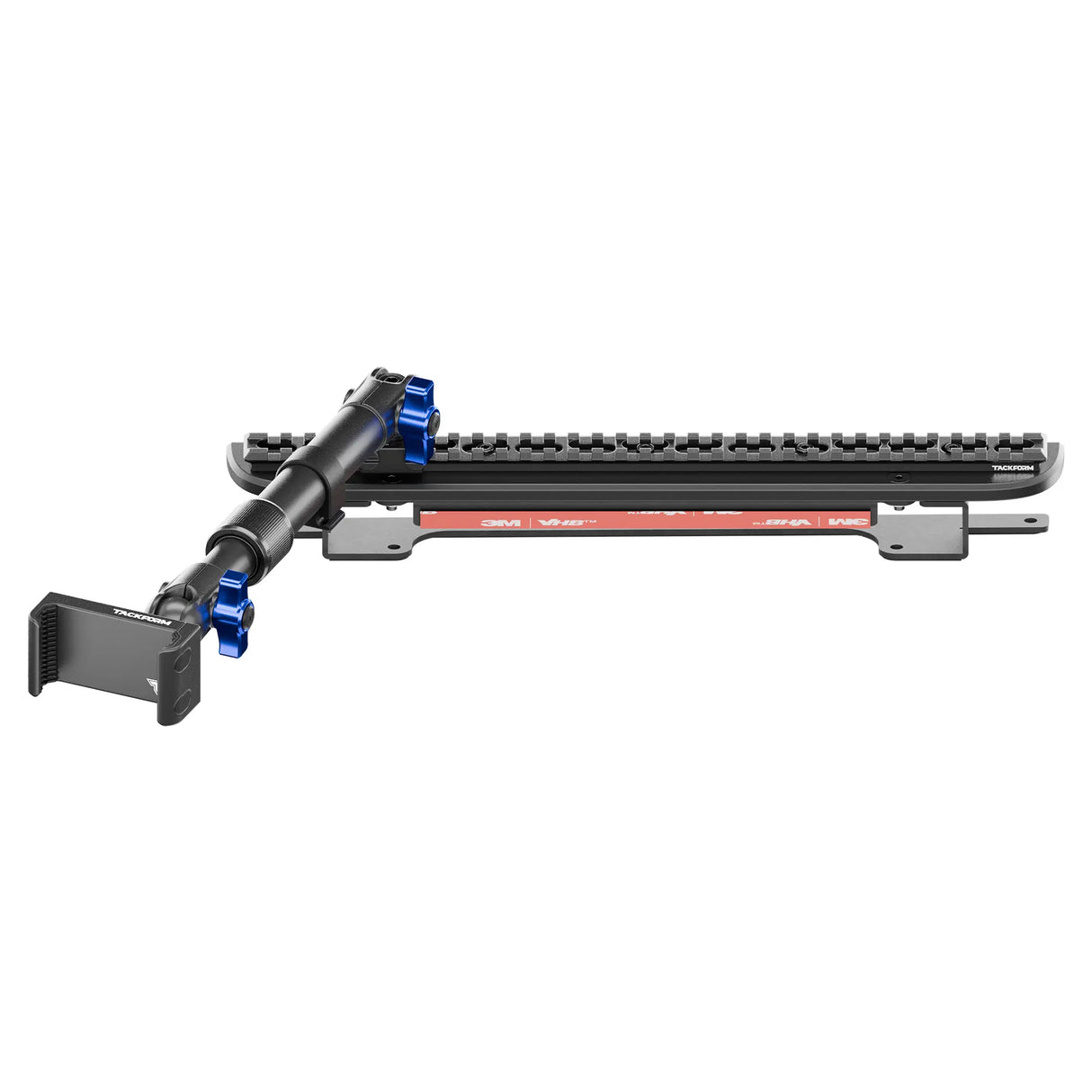 2024+ Ford F-150 (See Compatibility Info For Specific Year/Trim Fitment Details) Tackform Assault Track Picatinny Dash Bracket With 20LITE Phone Mount | Telescoping Arm