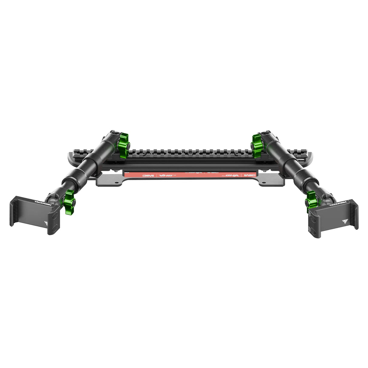 2024+ Ford F-150 (See Compatibility Info For Specific Year/Trim Fitment Details) Tackform Assault Track Picatinny Dash Bracket With Dual 20LITE Phone Mounts | Telescoping Arm