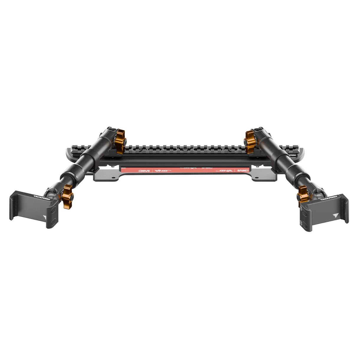 2024+ Ford F-150 (See Compatibility Info For Specific Year/Trim Fitment Details) Tackform Assault Track Picatinny Dash Bracket With Dual 20LITE Phone Mounts | Telescoping Arm