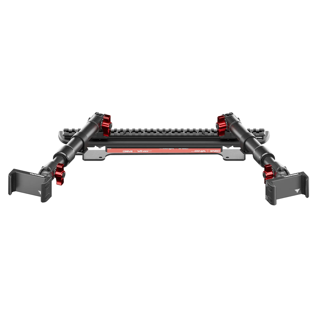 2024+ Ford F-150 (See Compatibility Info For Specific Year/Trim Fitment Details) Tackform Assault Track Picatinny Dash Bracket With Dual 20LITE Phone Mounts | Telescoping Arm