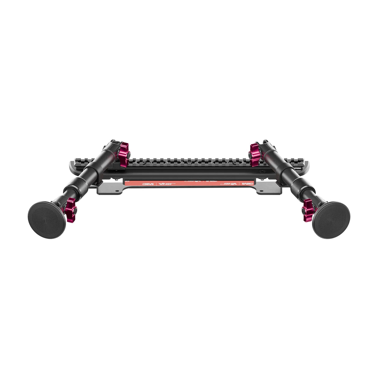 2024+ Ford F-150 (See Compatibility Info For Specific Year/Trim Fitment Details) Tackform Assault Track Picatinny Dash Bracket With Dual MagSafe Phone Mounts | Telescoping Arm