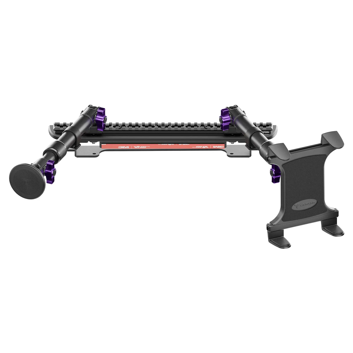 2024+ Ford F-150 (See Compatibility Info For Specific Year/Trim Fitment Details) Tackform Assault Track Picatinny Dash Bracket With MagSafe Phone Mount and Tablet Holder | Telescoping Arm