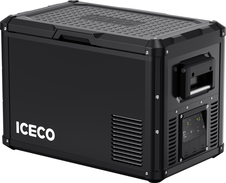 ICECO VL45ProD 45L dual zone 12V portable fridge freezer for overlanding camping truck SUV RV