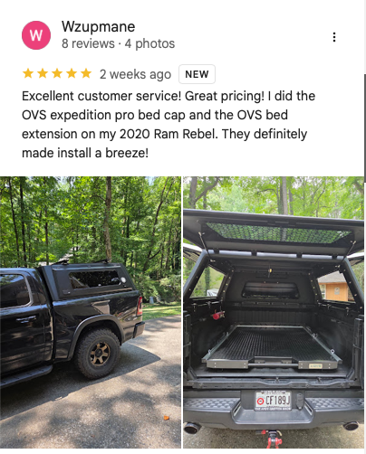 OVS Expedition Truck Cap – 2024–2026 Toyota Tacoma 5FT | Local Pickup
