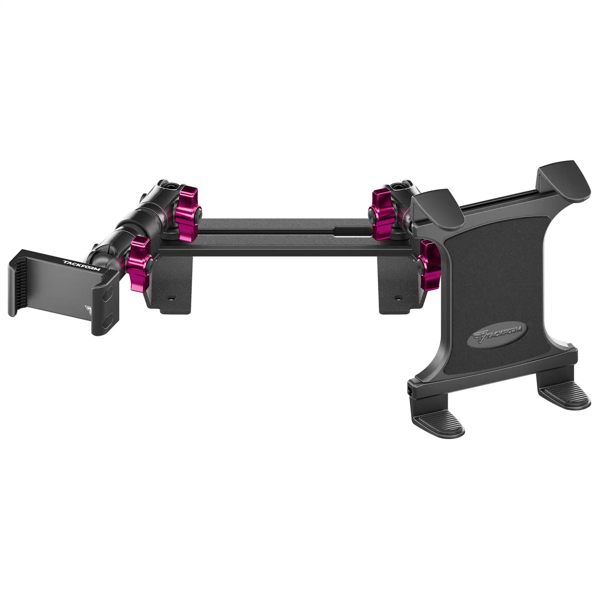 ‘15-‘20 Ford F-150, ‘17-‘22 Super Duty, ‘18-‘21 Expedition (See Compatibility Info For Year/Trim Details) Tackform Slim Track Dash Bracket With 20LITE Phone & Tablet Mounts