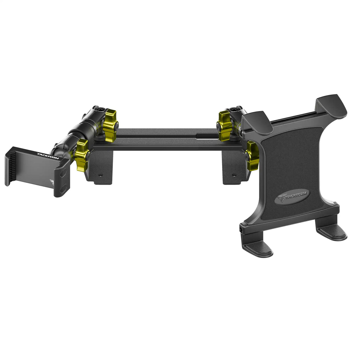 ‘15-‘20 Ford F-150, ‘17-‘22 Super Duty, ‘18-‘21 Expedition (See Compatibility Info For Year/Trim Details) Tackform Slim Track Dash Bracket With 20LITE Phone & Tablet Mounts