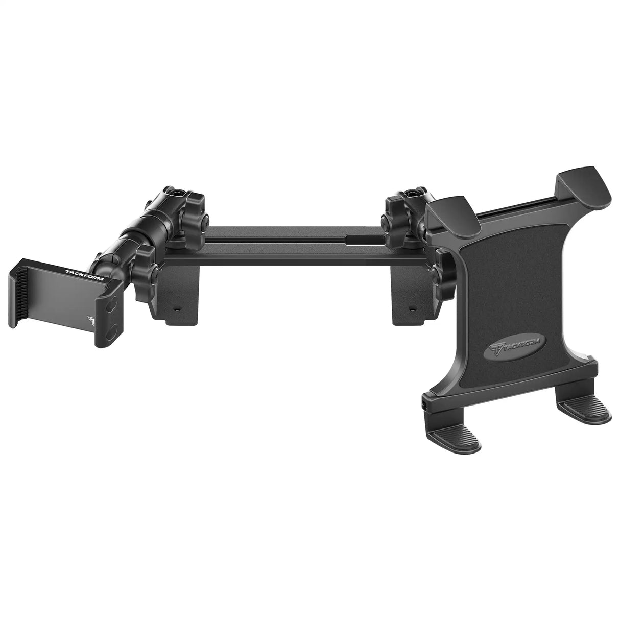 ‘15-‘20 Ford F-150, ‘17-‘22 Super Duty, ‘18-‘21 Expedition (See Compatibility Info For Year/Trim Details) Tackform Slim Track Dash Bracket With 20LITE Phone & Tablet Mounts