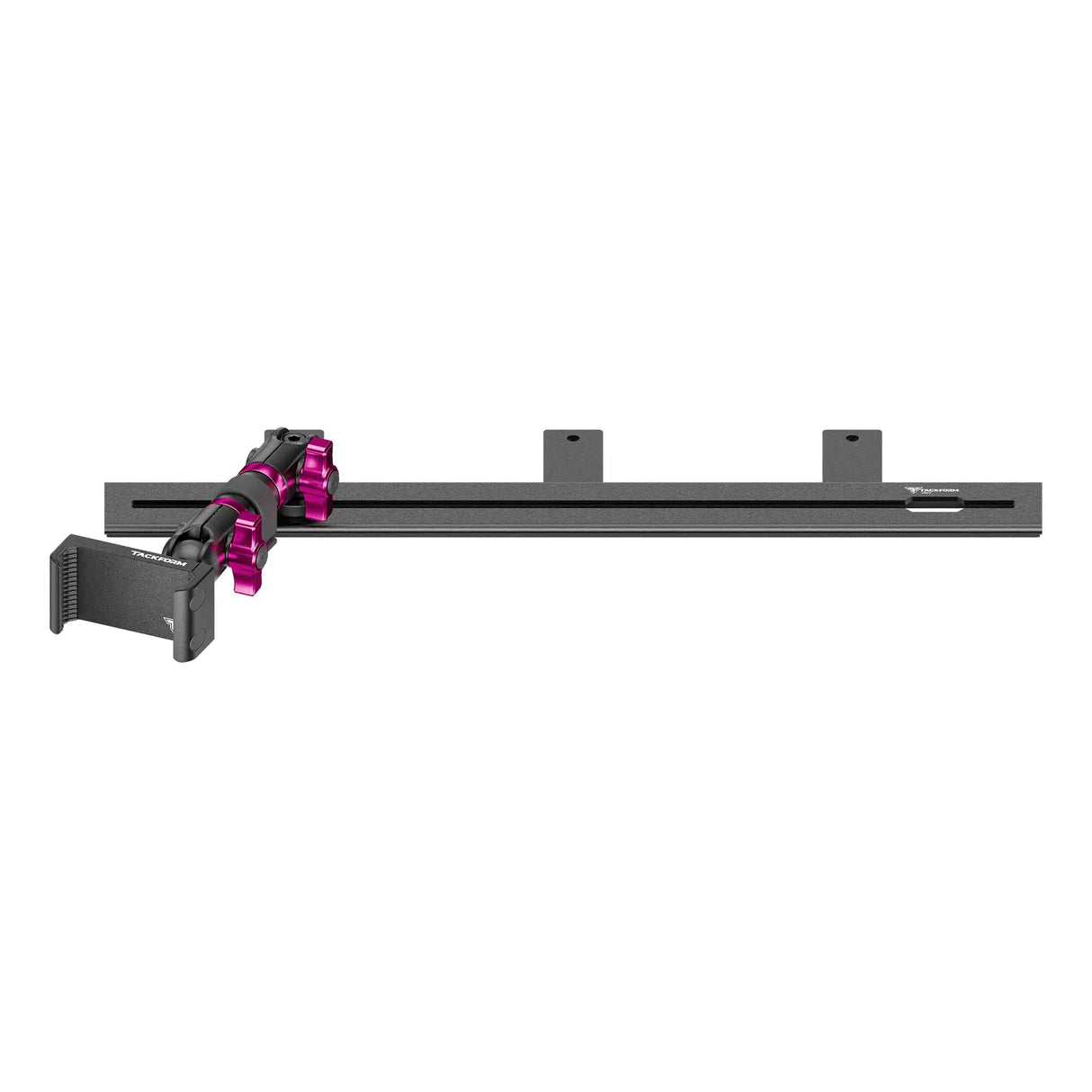 2008-2016 Ford Super Duty & 2011-2025 F-650/750 Tackform Slim Track Dash Bracket with 20LITE Phone Mount
