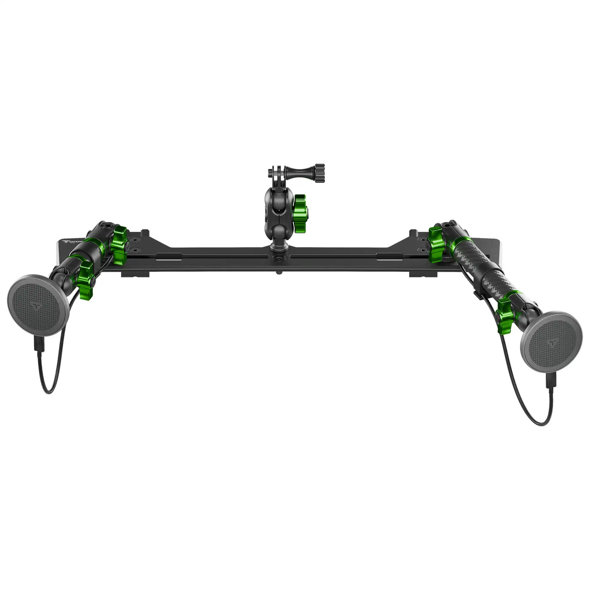2021+ Ford Bronco & Bronco Raptor (Non-Sport) Tackform Slim Track Dash Bracket With Dual MagSafe Charging Phone Mounts & GoPro Mount