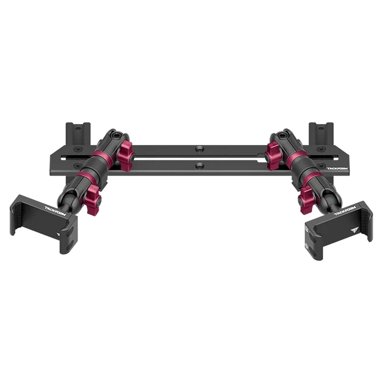2023-2026 Ford Super Duty (F-250 Through F-600) Tackform Slim Track Dash Bracket With Dual 20LITE Phone Mounts