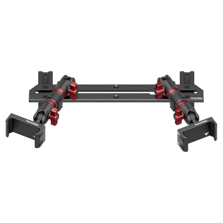 2023-2026 Ford Super Duty (F-250 Through F-600) Tackform Slim Track Dash Bracket With Dual 20LITE Phone Mounts