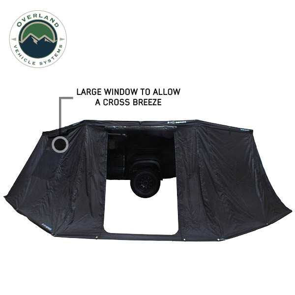XD Nomadic 270 Degree Awning Walls W/Black Out, Black Body and Trim W/Storage Bag - image 2
