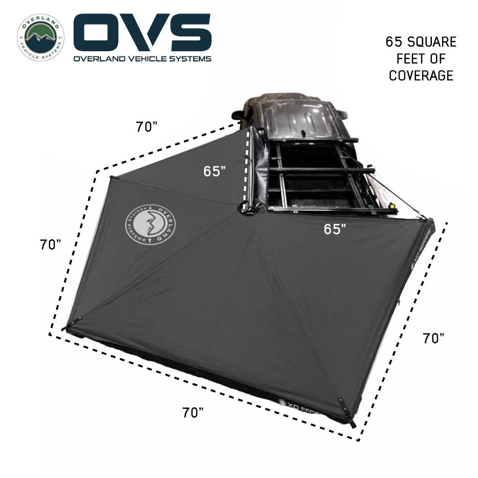 XD Nomadic 270 LTE Awning - Black Fabric and Travel Cover - image 2