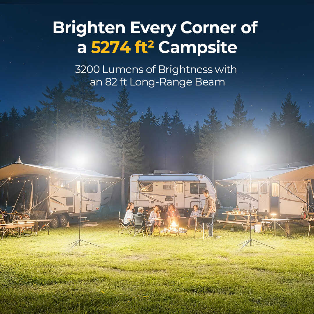 BougeRV CL03 rechargeable telescoping campsite area light feature image 2