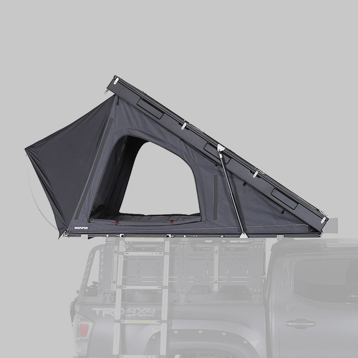 iKamper BDV Duo two person wedge rooftop tent side view