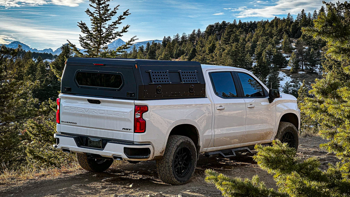 Full Wing Truck Cap Topper & Overland Camper Shell for Work, Camping & Off-Road | Dirtbox Overland