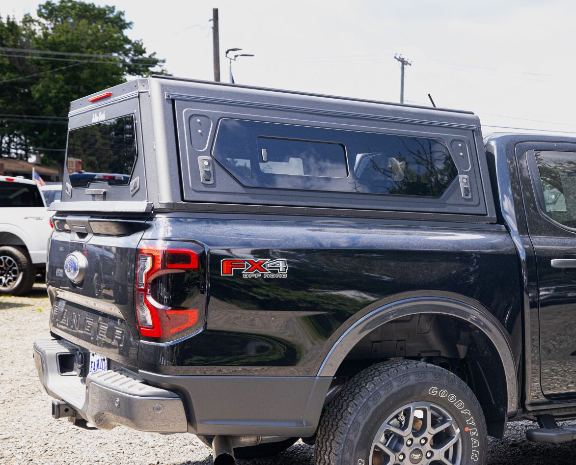 ALU-CAB Contour Truck Cap | 2024+ Ford Ranger 5 ft | Side Windows detail 2
