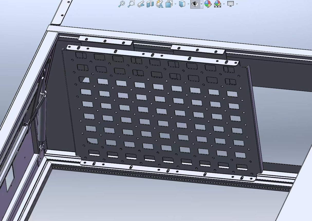 Front Molle Panel – Mount Controllers, Inverters & Organize Gear in Your Truck or Canopy Camper