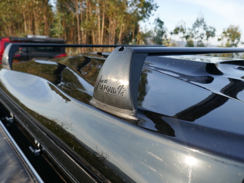 James Baroud Odyssey rooftop tent crossbars and graphite shell