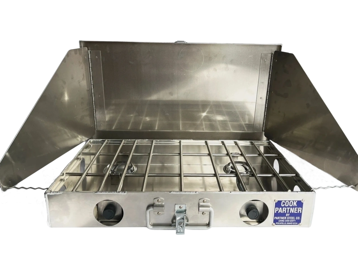 Cook partner 22" 2 Burner Partner Stove With Windscreen