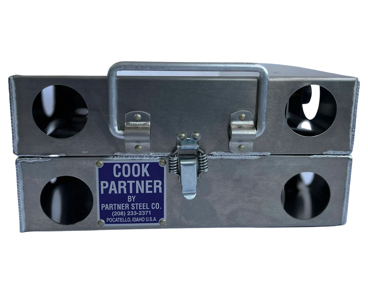 Cook partner 9" 2 Burner Stove w/break apart hinge