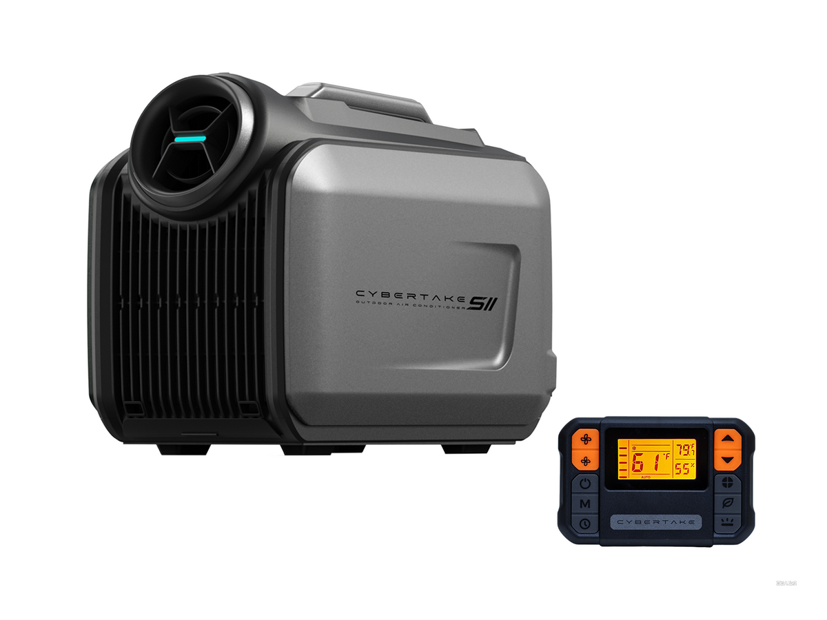 Cybertake S2 Pro portable air conditioner heater for overland camping rooftop tents vans and RVs
