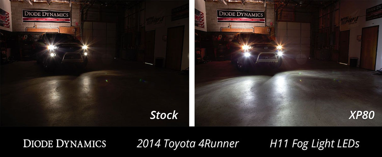 Diode Dynamics LED Fog Light Bulbs: Toyota 4Runner (10-22)