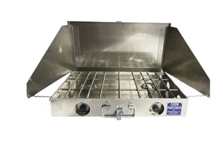 2 Burner Partner Stoves With Windscreens (16in and 18in options)