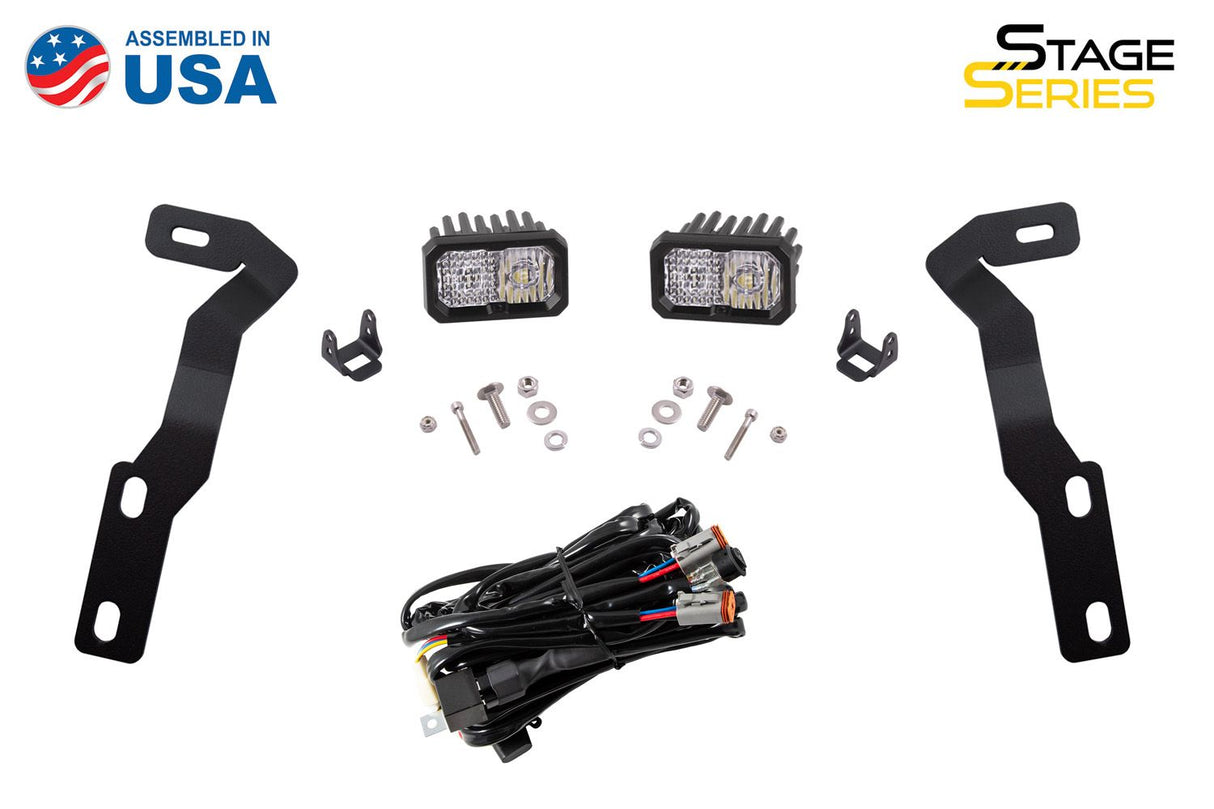 Diode Dynamics Stage Series Backlit Ditch Light Kit: Toyota Tacoma (16-20)