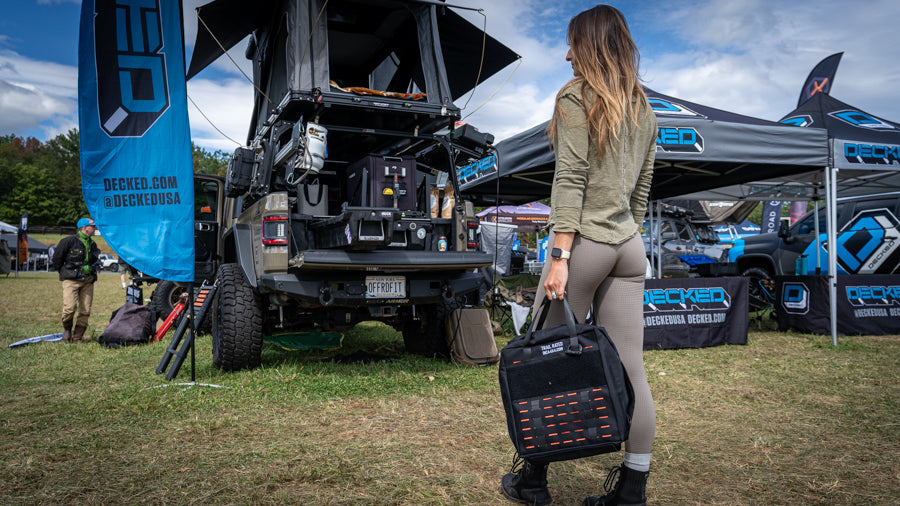 Overland Mechanic tool bag with magnetic tray