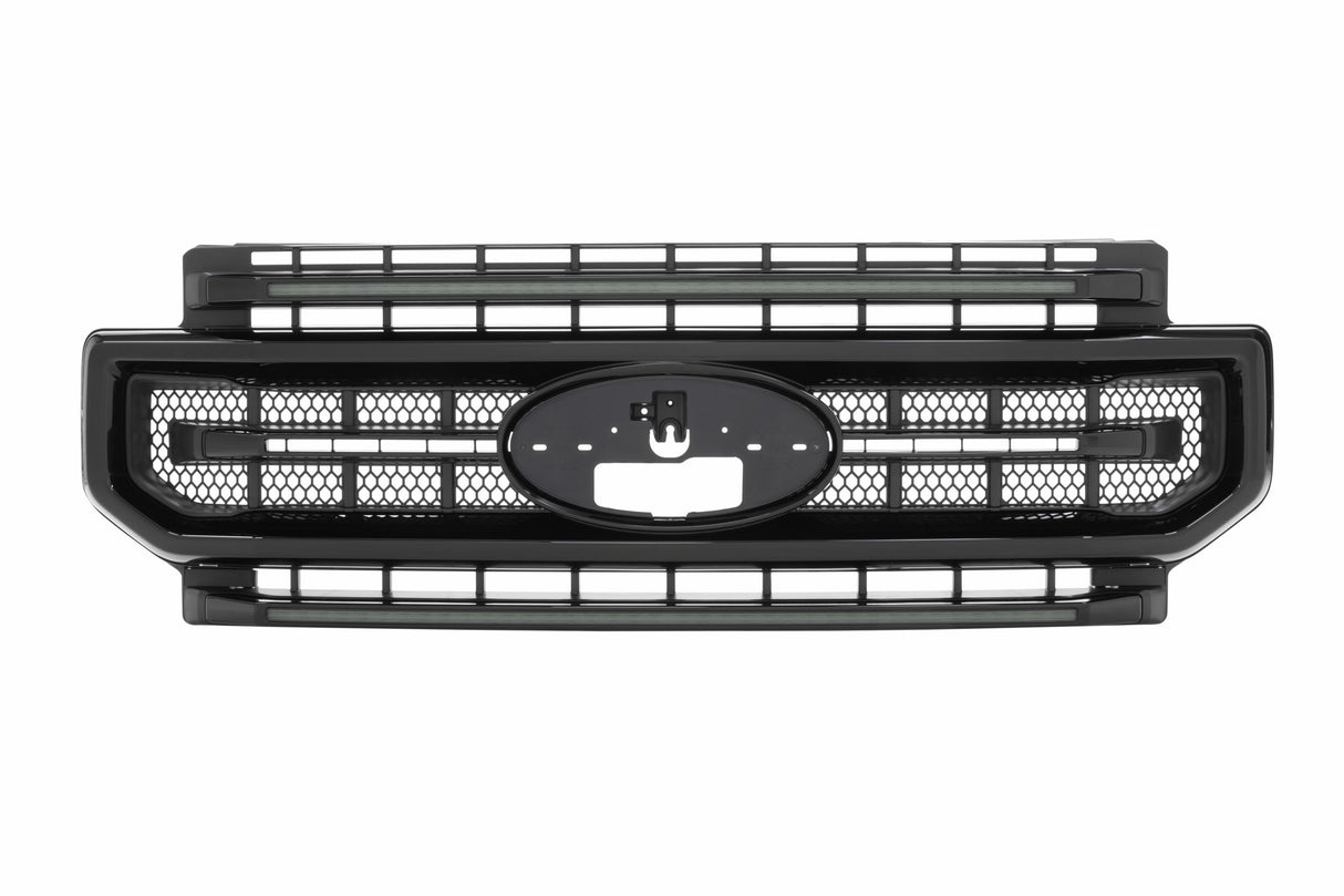 XBG LED Grille: Ford Super Duty (20-22 / Black / Amber DRL)