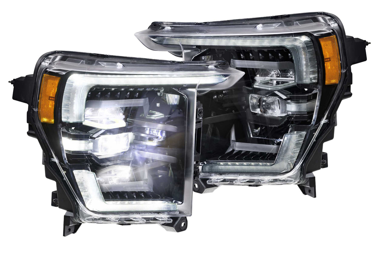 XB LED Headlights: Ford F-150 (21-23 / White DRL / Set)