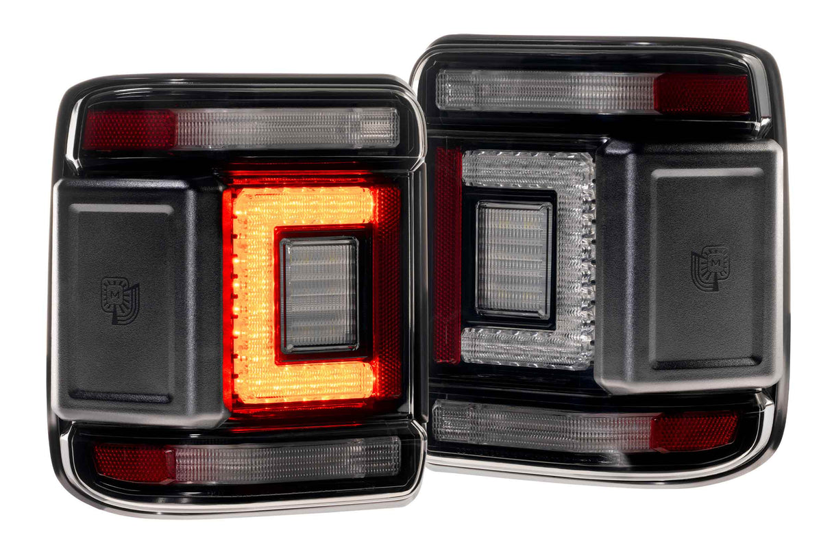 XB LED Tail Lights: Jeep Wrangler JL (18+ / Smoked Lens / Set)