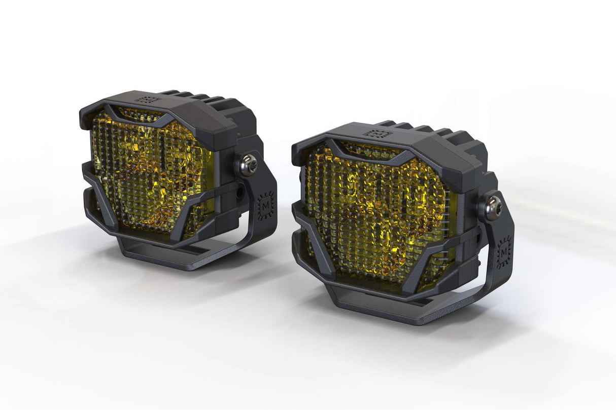 Morimoto 4Banger 2.0 NCS LED Pods (Flood / Yellow)(Set)